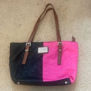 PINK/BLACK PURSE (garfield)